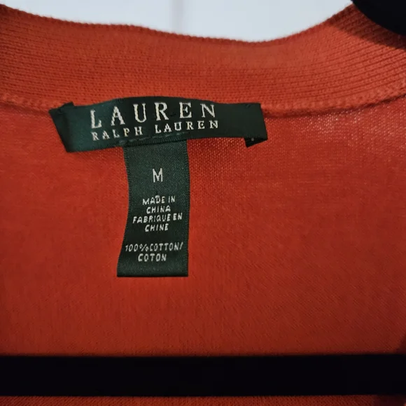 Ralph Lauren Vibrant Red Cotton Top - Picture 3 of 4